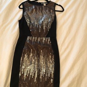 Black & Sequence Dress